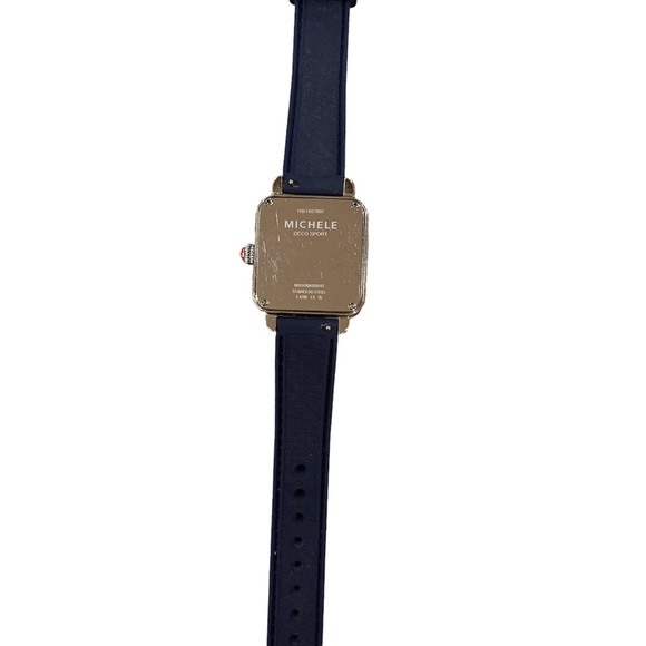 Michele Dial Navy Silicone Women's Watch - Picture 3 of 4